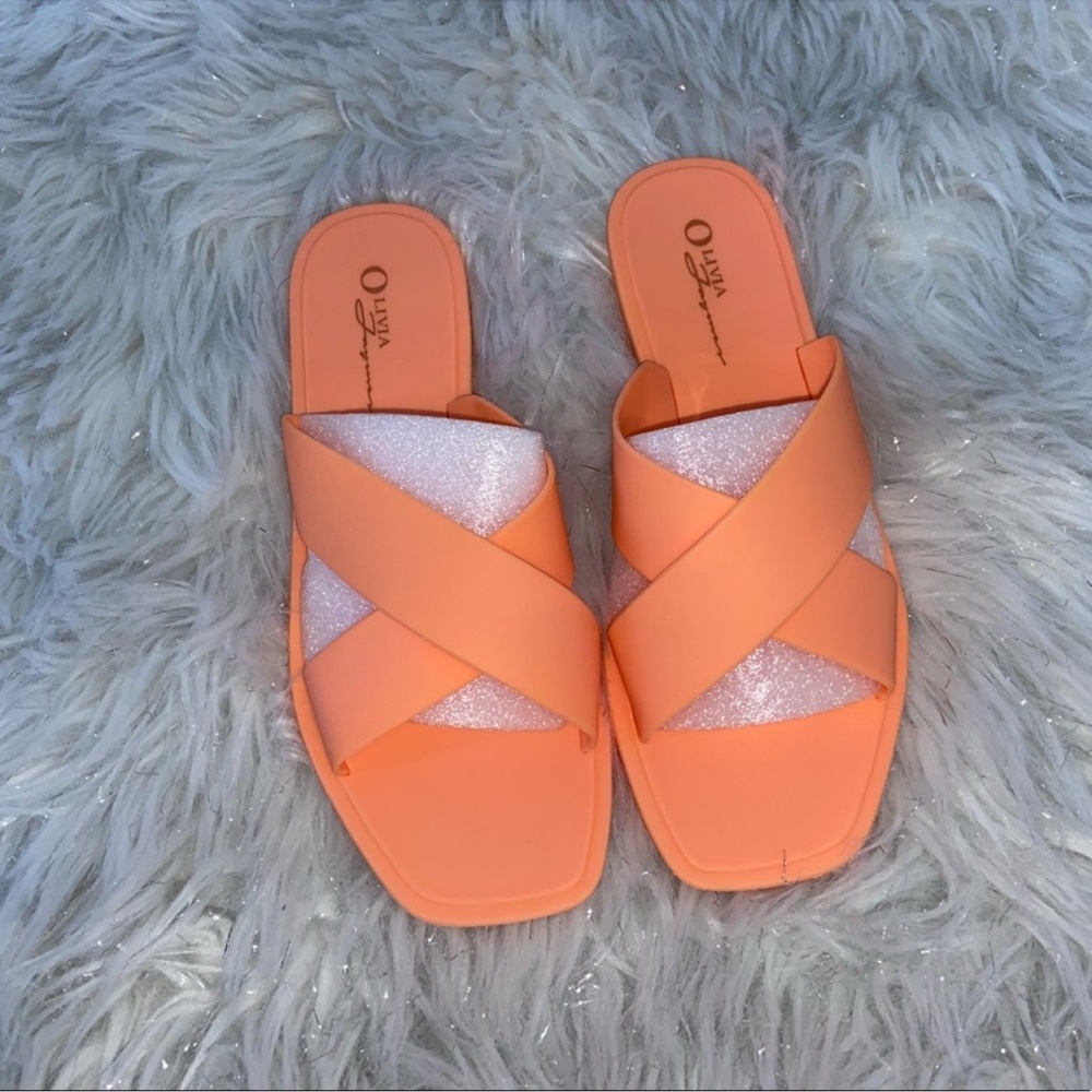 Orange sandals